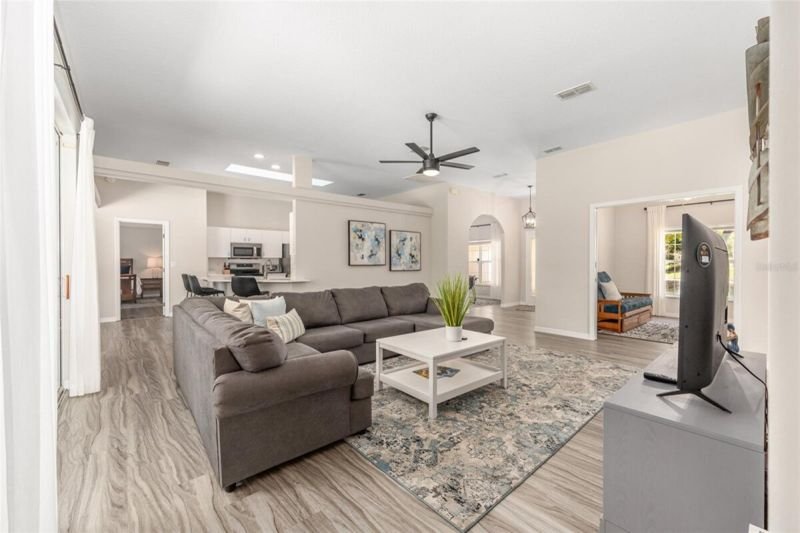 Great room toward the kitchen
