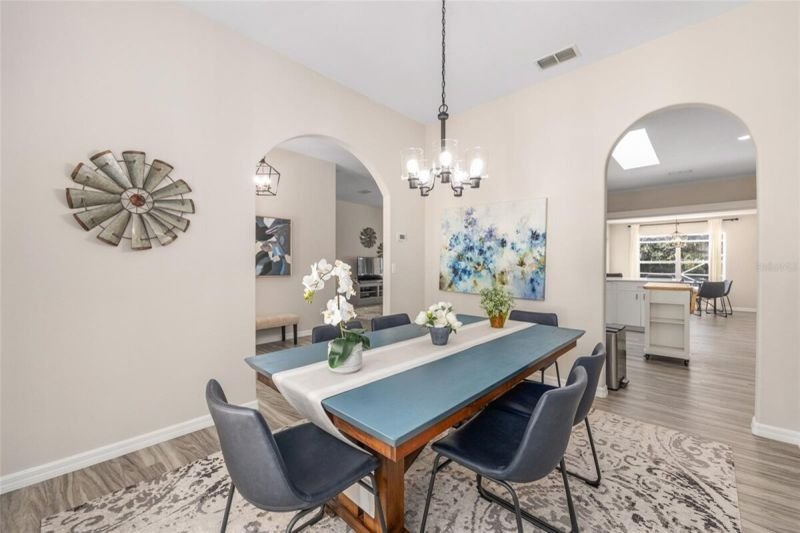 Formal dining toward kitchen