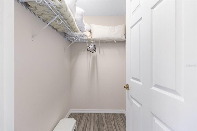 Primary walk-in closet